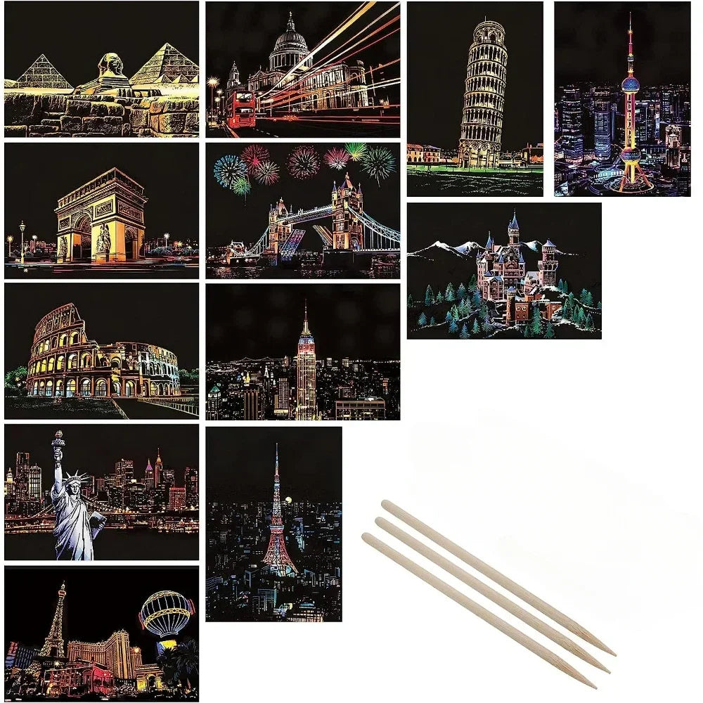 Famous Night Scenes Sets (4Pcs)